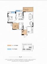翡翠明庭1期 3室2厅1卫 86.22平米