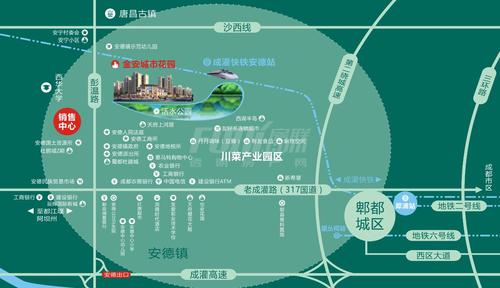金安花苑1期区位图