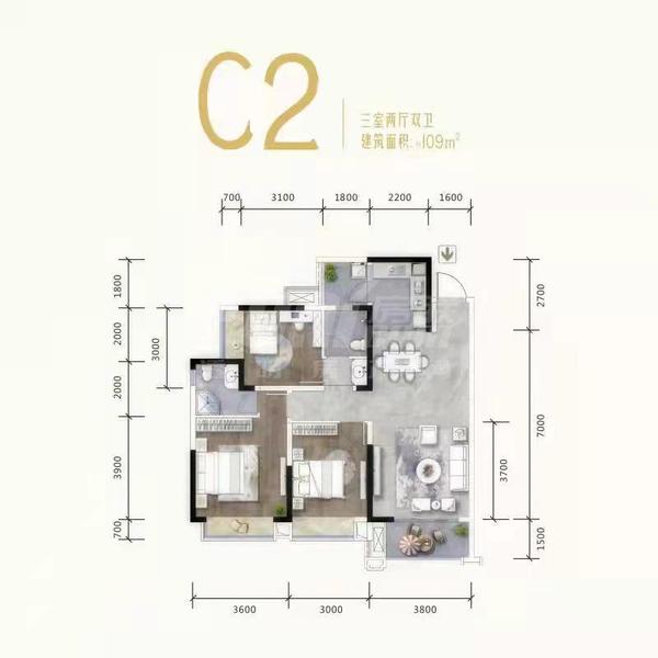 C2户型图