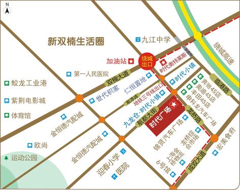 时代广场(双流)区位图