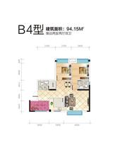 左右熙地 2室2厅2卫 94.16平米