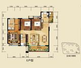 中洲中央城邦 3室2厅2卫 137.05平米