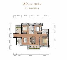 亲爱里1期3室2厅2卫109.00平户型