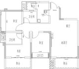 万邦悦城1期 3室2厅2卫 88.00平米