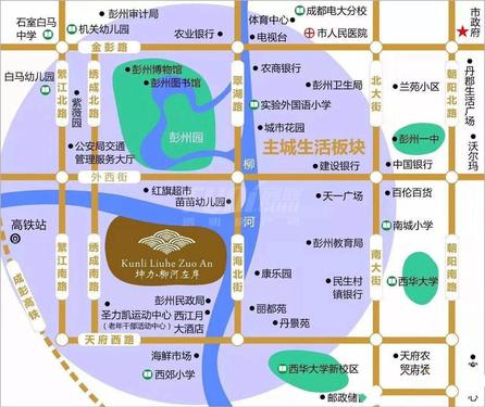 坤力.柳河左岸1期区位图