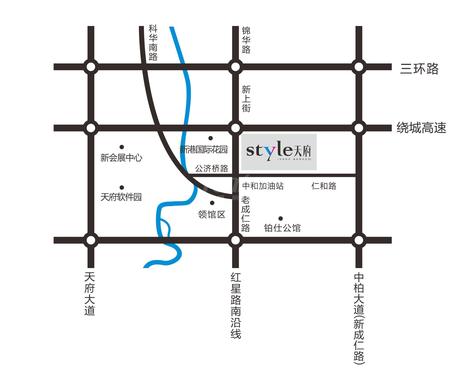 时代天府区位图