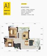 华府.幸福1期 2室2厅1卫 72.00平米