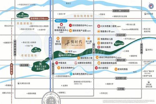 青江自在城1期区位图