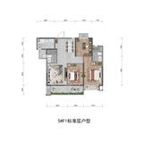 深业泰富广场1期 3室2厅2卫 97.00平米