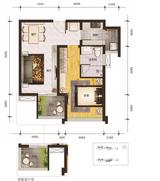 乐古浪成都 1室1厅1卫 59.04平米