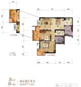 棠湖清江花语1期 3室2厅1卫 91.94平米