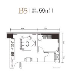 华庭悦璟二期59.00平户型