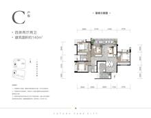天府名邸1期（天府未来城一期）4室2厅2卫140.00平户型