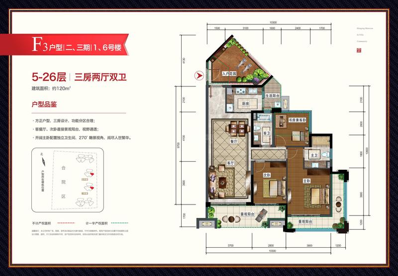 F3户型/二、三期/1、6号楼