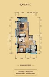 建发翡翠鹭洲 3室2厅2卫 90.00平米