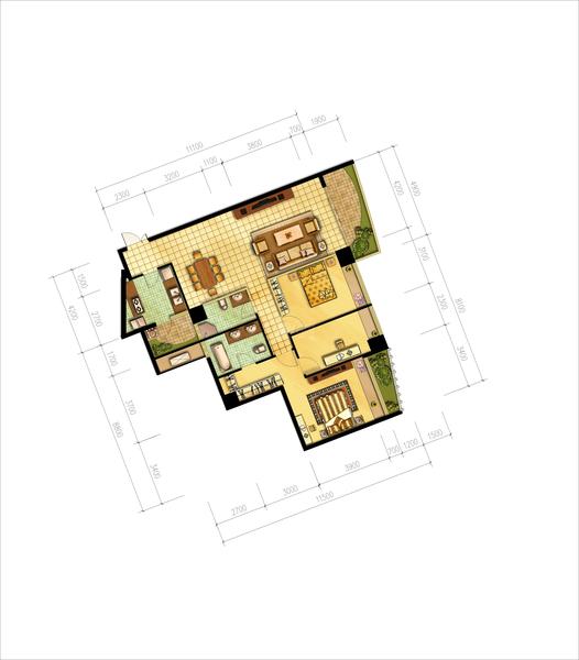 J1户型 建面130.14.jpg