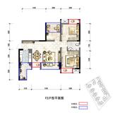 鼎犀名城 3室2厅1卫 78.61平米