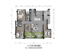 盛世天玺花园1期4室2厅2卫126.00平户型