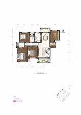 保利狮子湖2期 4室2厅2卫 132.00平米