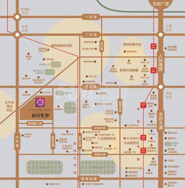 雄飞新园国际广场区位图