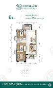 林海园3室2厅1卫87.00平户型