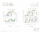 天樾云宸1期 2室2厅2卫 106.40平米