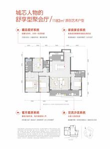 卓越云门锦绣名邸1期4室2厅3卫183.98平户型