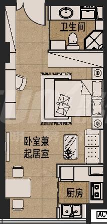 首信红星广场48.94平户型