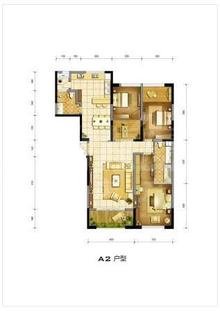 天荟II3室2厅2卫149.65平户型