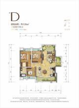 锦城南府 3室2厅2卫 126.00平米