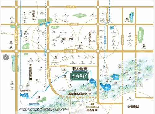 溪山兰台小区1期区位图