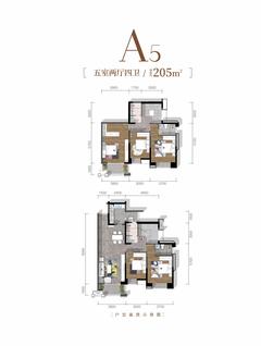 合谊万璟台5室2厅4卫205.00平户型