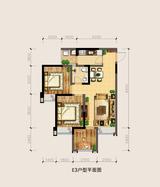 银海中心 2室2厅1卫 74.80平米