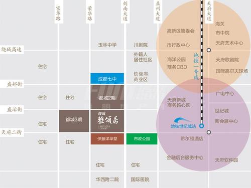 都城雅颂居区位图