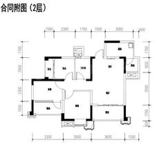 成功悦都3室2厅1卫79.09平户型