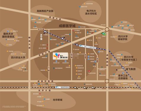 逸都城学府杏林商业中心1期区位图