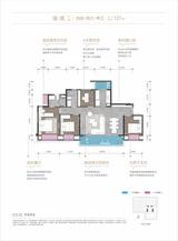 公园拾光里1期 4室2厅2卫 126.50平米