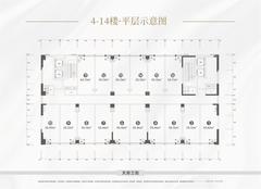 沛华实业金融广场1期883.68平户型