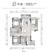 罨画明湖苑1期 4室2厅2卫 126.00平米