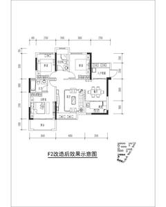 隆鑫印象城邦2期3室2厅2卫94.40平户型