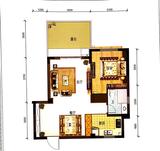 观山郡 1室1厅1卫 68.43平米