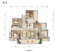 优品道锦绣小区1期4室2厅2卫139.00平户型