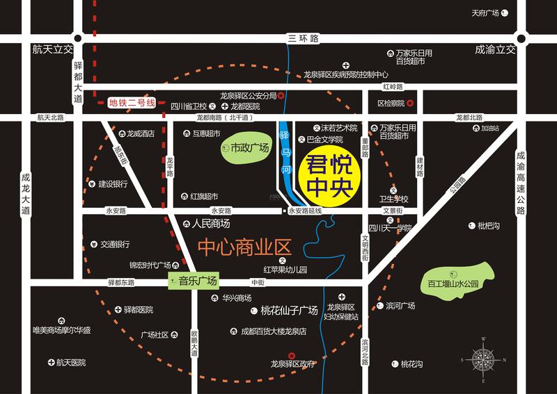 君悦中央区位图