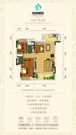 西城原筑1期3室2厅2卫112.91平户型