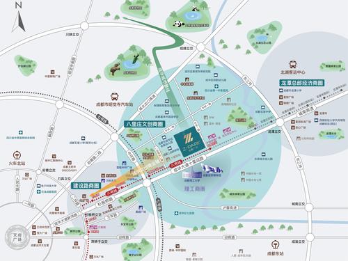 龙腾广场1期区位图