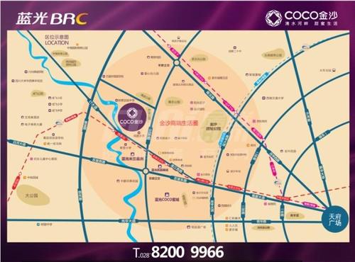 COCO金沙3期区位图