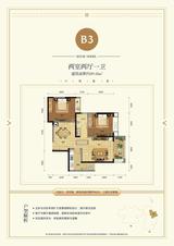 中大君悦金沙9期 2室2厅1卫 89.57平米