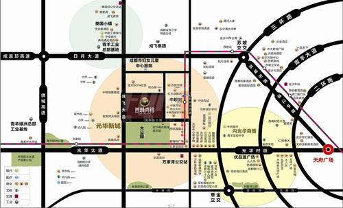 荣富西城尚锦2期区位图