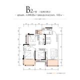 品润金樽府1期 3室2厅2卫 100.32平米