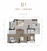 西宸春天小区 3室2厅2卫 97.02平米